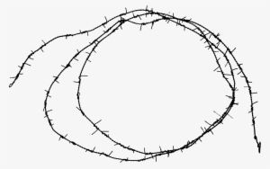 7 Circle Barbed Wire Frame - Wire