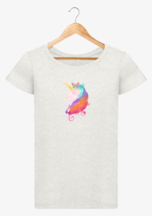 T-shirt Women Stella Loves Watercolor Unicorn By Pinkglitter - T-shirt
