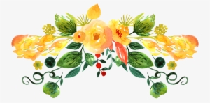 Floral Design Watercolor Painting - Flores Dibujo Png