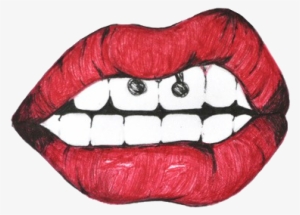 Tumblr Static Lips By Iconstinukok - Fondos De Pantalla De Labios