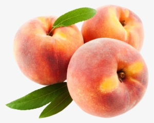 Peach Fruits With Leafs Png Image - Fruits Image In Png