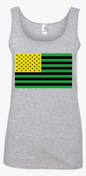 Usa Flag With Jamaica Flag Colors - Dragon Tribal Women's Tank Tops