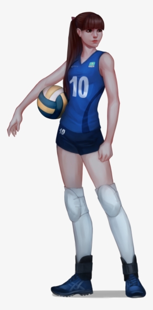 Volleyball Player Png Download Image - Volleyball Player Volleyball Girl Drawing