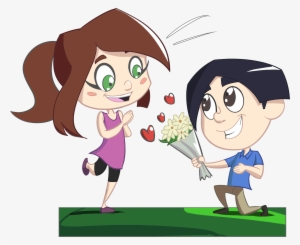 This Free Icons Png Design Of Boy Giving Flowers To