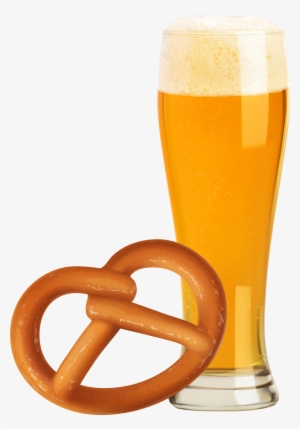 Oktoberfest Beer And Pretzel Transparent Clip Art Image