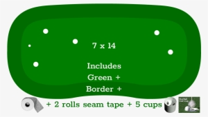 7′ X 14′ 5-hole Pro Backyard / Indoor Putting Green - Parallel