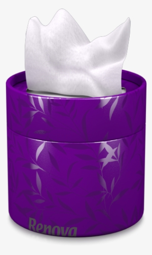 White Facial Tissues Purple Box - Purple Tissues