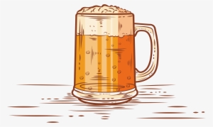 Drawn Beer Beer Cup - Hand Beer Mug Png