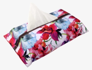 Red Watercolour Tissue Box Cover - Watercolor Painting