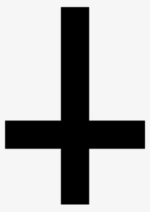 Black Christian Cross Png - St Peter Cross Png