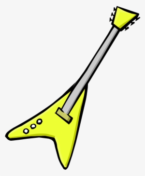 Yellow Electric Guitar - Club Penguin Red Electric Guitar