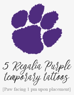 Tiger Paw Inspired Temporary Tattoo - South View High School Logo