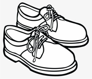 , , - Shoes Black And White Clip Art