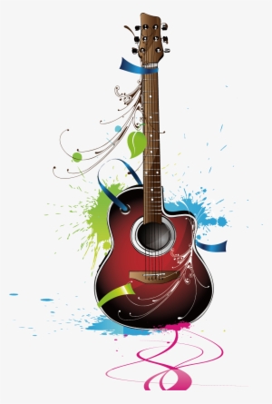 Guitar Musical Instrument - Instrument De Musique Couleur