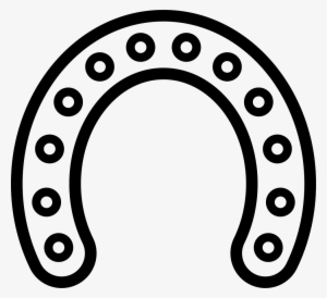 Horseshoe Outline With Circular Holes Along All Its