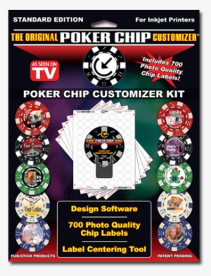 Create Custom Poker Chips - Customized Poker Chip Designer Kit. Includes 700 Labels,