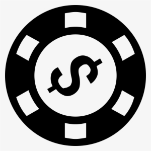 The Logo Is A Simple Black And White Line Drawling - Casino Chip Icon Png