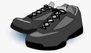 Black Tennis Shoes Clip Art At Clker - Black Shoes Clipart