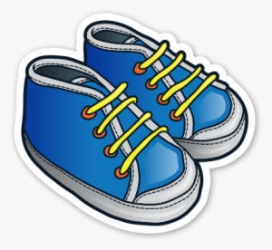 Gym Shoes Clipart Blue Sneaker - Shoe Clipart