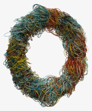 Color Wire Font - Wreath