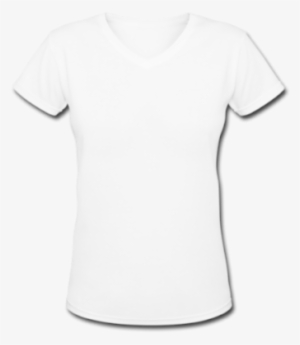 Custom Women S Blank V Neck T Shirt - Women's White T Shirt Png