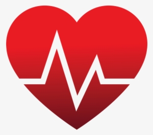 Diabetes Heart Rate - Heart With Ecg Logo