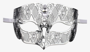 Diamonds Masquerade Mask Png - Silver Masquerade Mask Png
