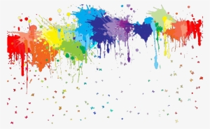 Paint Splat Png - Rainbow Paint Splatter