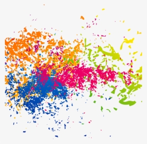 Png Transparent Paintsplatter Rainbow Colorful - Color Splash Png