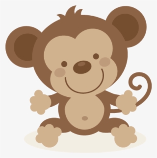 Cute Svg File And Ppbn Designs Pinterest - Cute Monkey Clipart Png