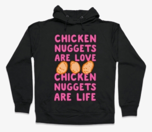 Chicken Nuggets Are Love - Frida Khalo (i Paint Flowers So They Won't Die) Hoodie: