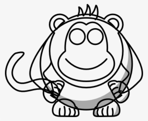How To Set Use Cartoon Monkey Outline Svg Vector