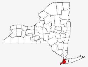Map Of New York Highlighting New York City - New York City Map Png
