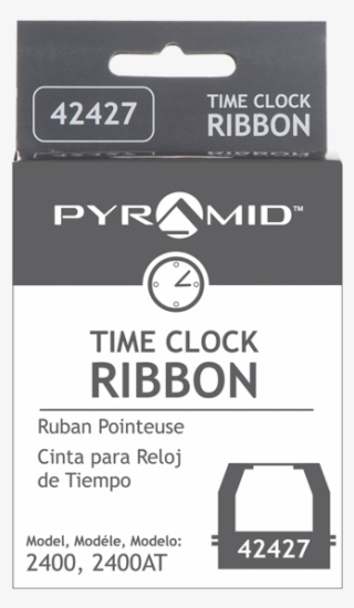 Pyramid 2400 Time Clock Ribbon Black Replaces 42427