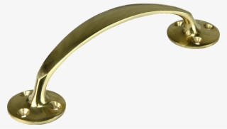 6 Inch Bow Handle Polished Brass