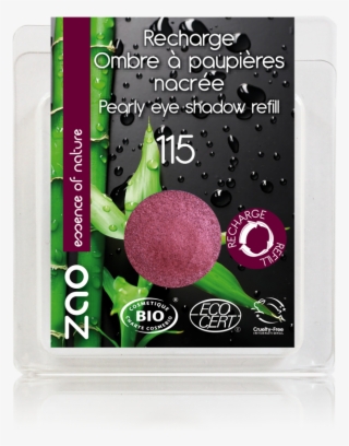 Zao Makeup Pearly Eyeshadow 115 Ruby Red Refill