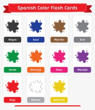 Color For Free Printable Spanish Color Flash Cards