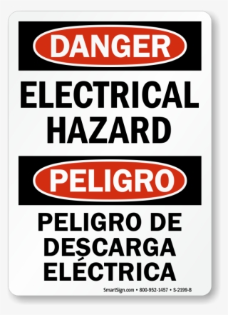 Electrical Hazard / Peligro De Descarga Electrica Sign