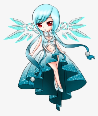 Anime Girl Clipart Turquoise