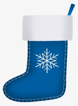 Blue Christmas Stocking Png