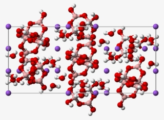 Tincalconite Unit Cell 3d Balls
