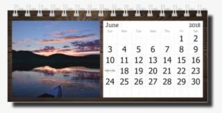 2018 Landscape Desk Calendar June