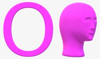 Meme Head Letter O
