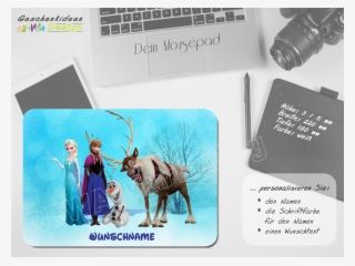 Frozen Elsa, Anne, Olaf Und Sven Mit Ihrem Wunschnamen