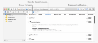 Enable Push Notifications In Xcode