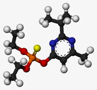 Diazinon Molecule 3d Balls By Ahrls