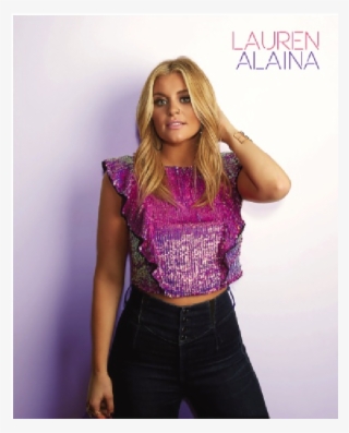 Lauren Alaina 8x10- Purple Shirt Transparent Png - 800x800 - Free 