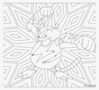Adult Pokemon Coloring Page Electabuzz