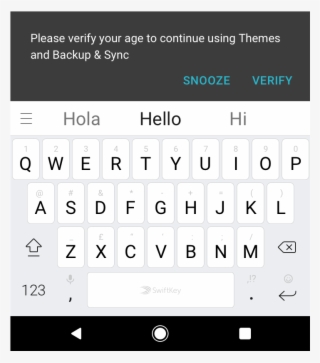 Verify Your Age To Use Swiftkey Swiftkey Black Box