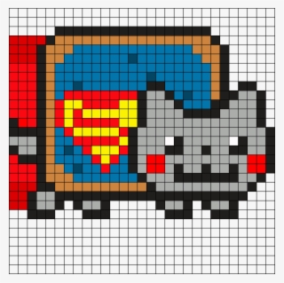 Supernyan Part1 Perler Bead Pattern